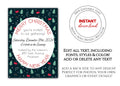 Merry Christmas Party Invitation Template - Printable & Digital