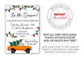 Christmas Party Invitation Template - Digital & Printable