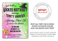 Wicked Birthday Party Invitation Template - Printable & Digital