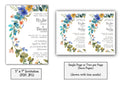 Floral Wedding Invitation Template - Printable & Digital