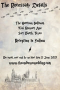 Magical Harry Potter Wedding Invitation Template - Printable & Digital