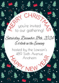 Merry Christmas Party Invitation Template - Printable & Digital