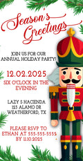 Christmas Party Invitation Template - Digital & Printable