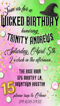 Wicked Birthday Party Invitation Template - Printable & Digital